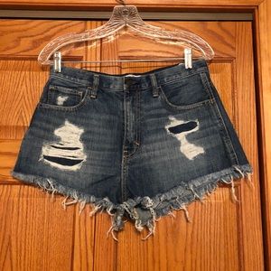 Hollister High Waisted Jean Shorts